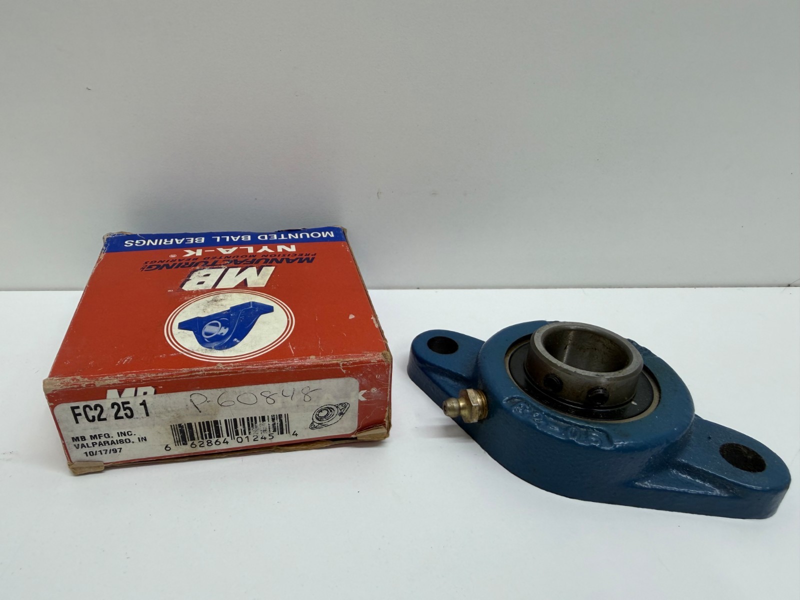 NEW IN BOX! MB MANUFACTURING 1″ BORE 2-BOLT FLANGE-MOUNT BALL BEARING FC2-25-1