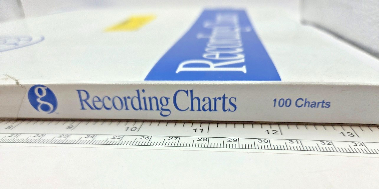 BOX OF 100 GRAPHIC CONTROLS PN-31141214 RECORDING CHARTS PARTLOW 00215208, 0256H