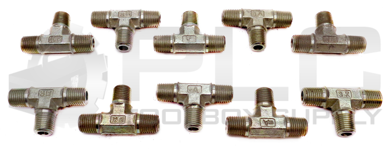 LOT OF 10 NEW 5/16″ ID 9/16″ OD MALE HYDRAULIC T-FITTING