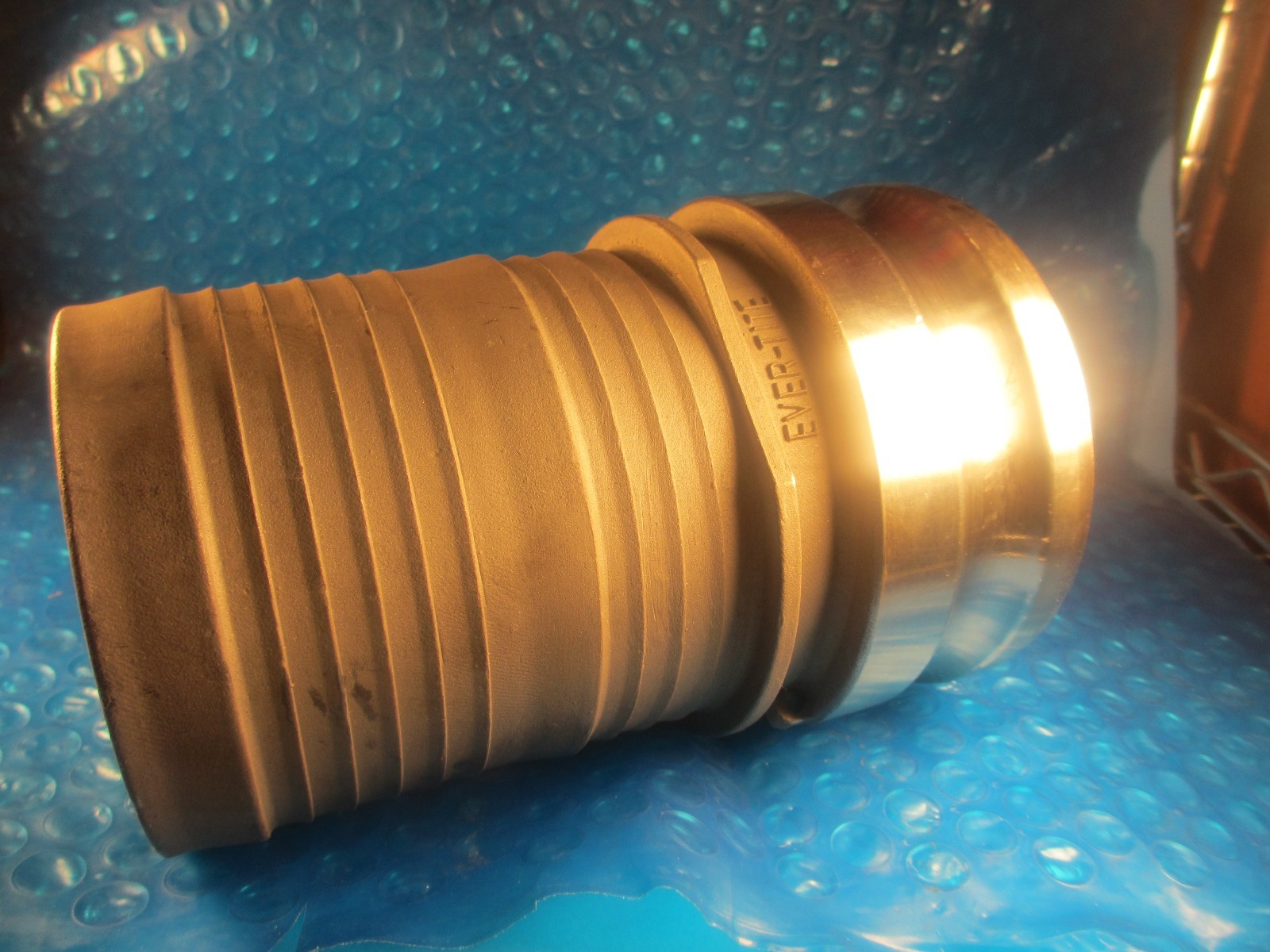 Ever-Tite Coupling, 4E, Hose Shank, 316SS