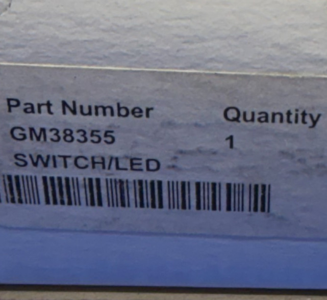 Genuine OEM Kohler GM38355 Switch / Led Membrane For Mpac 500 ATS