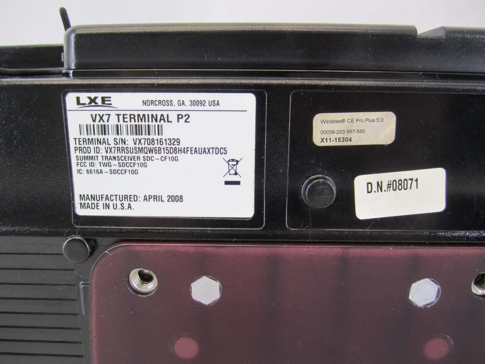 LXE VX7 Summit CE 5.0 Vehicle Mount Terminal (Used & Tested)
