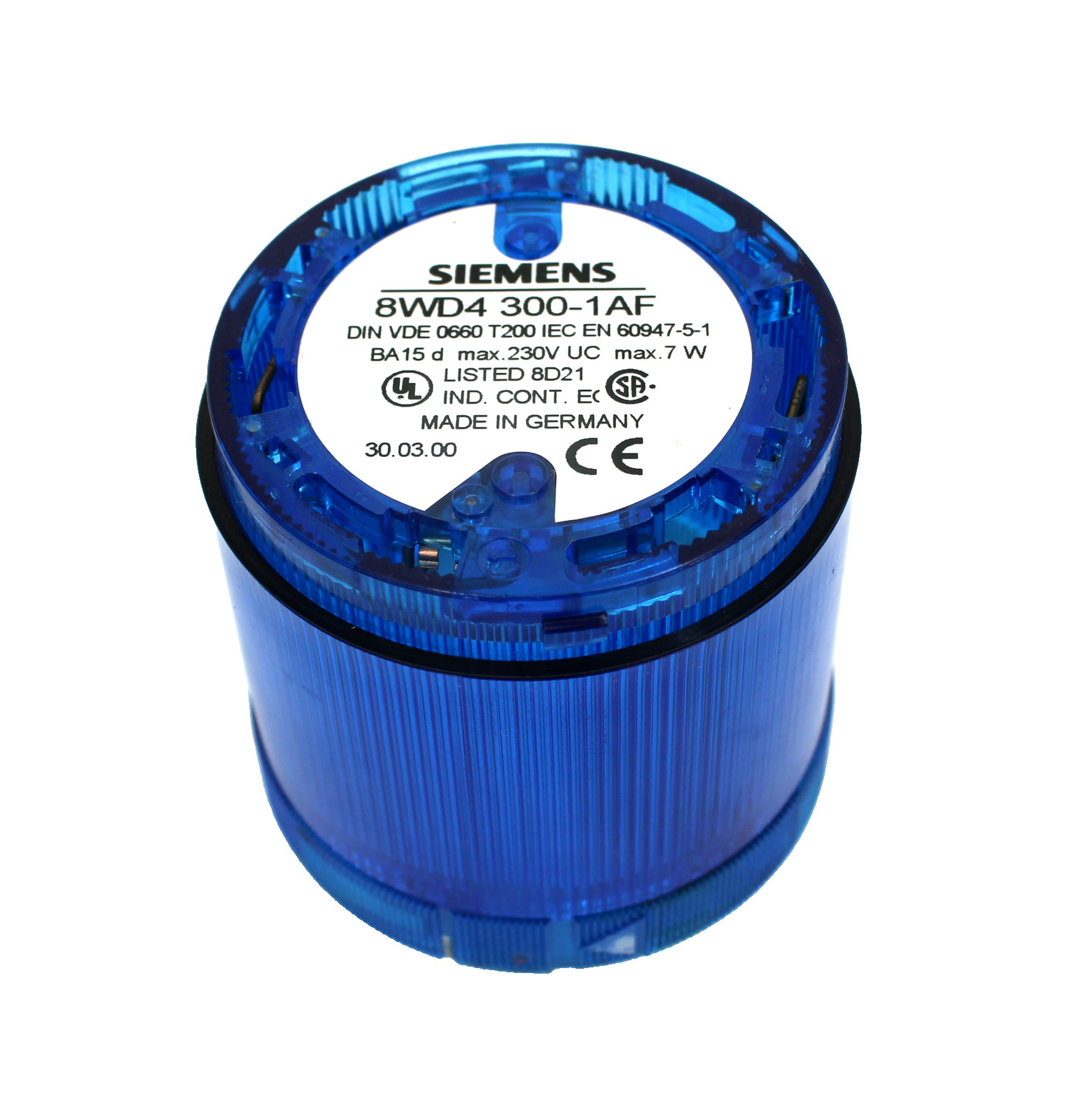 Siemens 8WD4 300-1AF Blue Stack Light