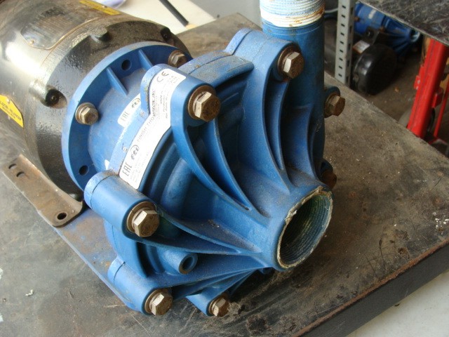 FINISH THOMPSON MAGNETIC DRIVE PUMP DB15P-14 IMP: Ø 5.13 90PSI BALDOR MOTOR 3HP