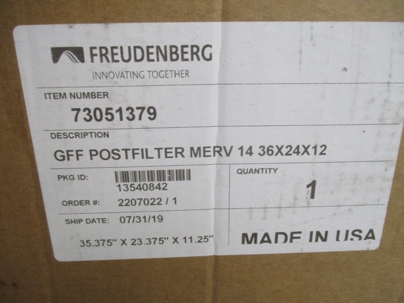 FREUDENBERG 73051379 35.375″X23.375″X11.25″ NSMP