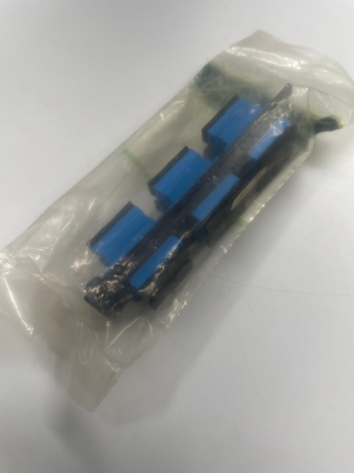 6-SC-Duplex (12 fibers) multimode aqua adapters with ceramic alignment sleeves