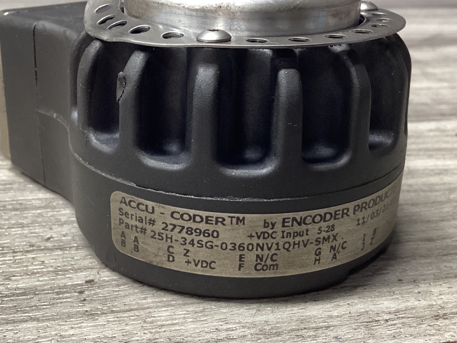 ENCODER PRODUCTS ACCU-CODER 25H-34SG-0360NV1QHV-SMX #120N75