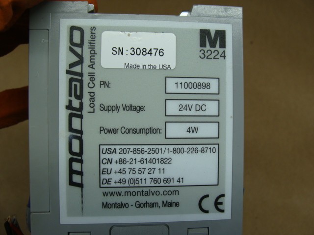 MONTALVO LOAD CELL AMPLIFIER M3224 11000898 24VDC 4W