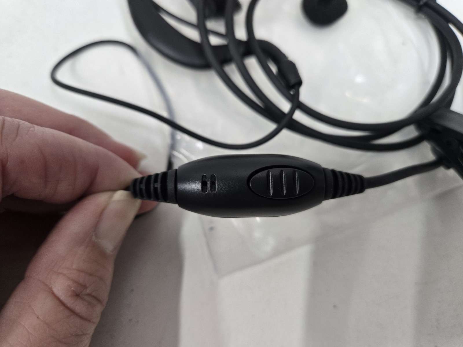 Lot of 10 abcGoodefg Earpiece Headset Push to Talk