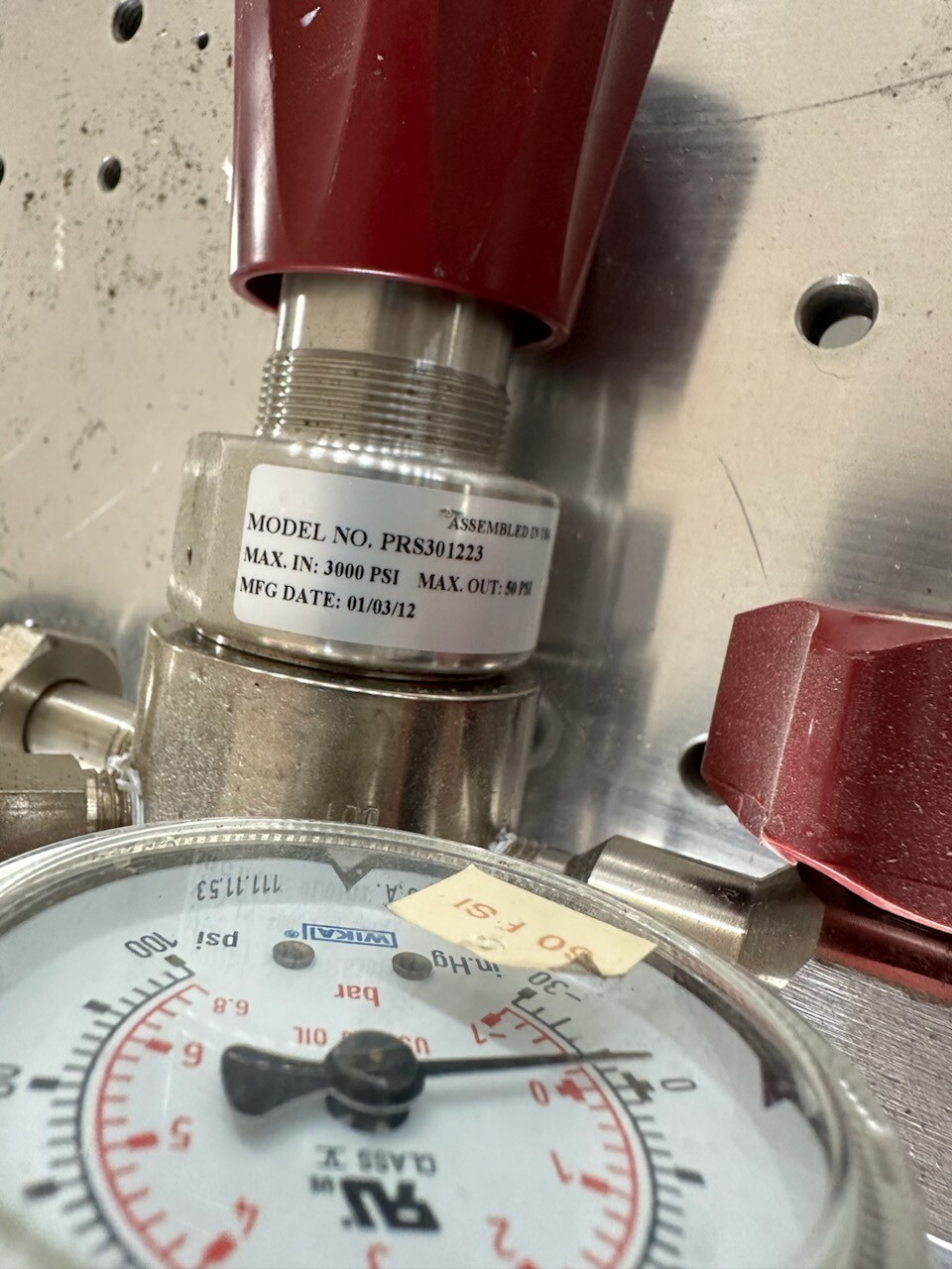 PRS301223 ProStar High Purity Gas Pressure Regulator, Max 3000 psi