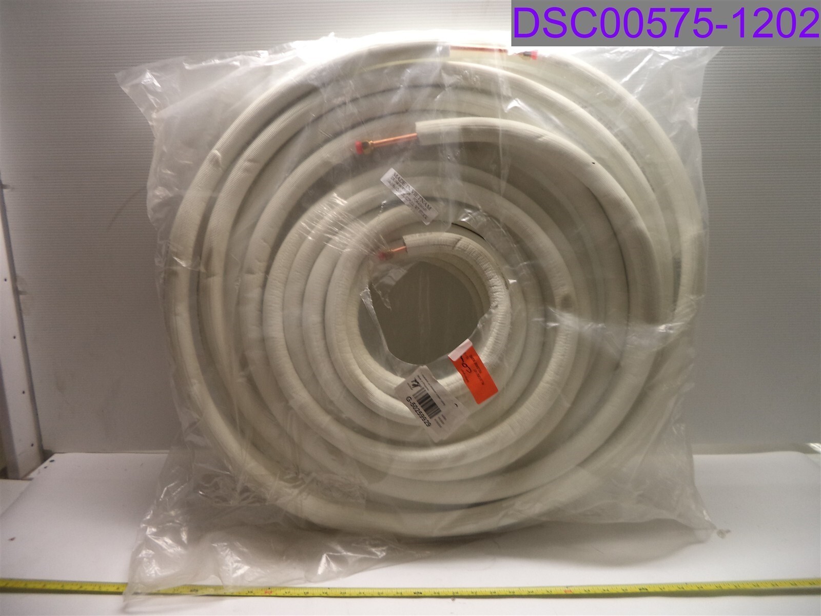 Ductless Refrigeration Copper Line White 1/4″ x 3/8″ x 1/2″ x 50′ DL04060850 HS