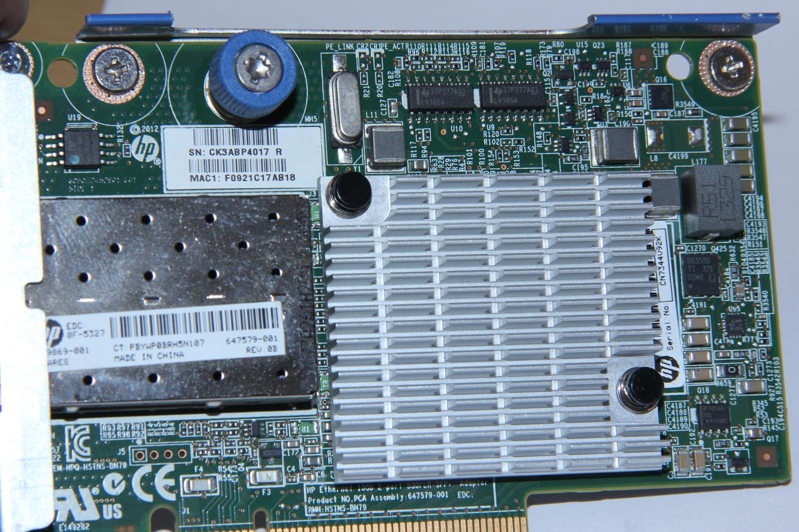 HP Hewlett Packard 647579-001 530FLR SFP+ Server Adapter “Make an Offer”