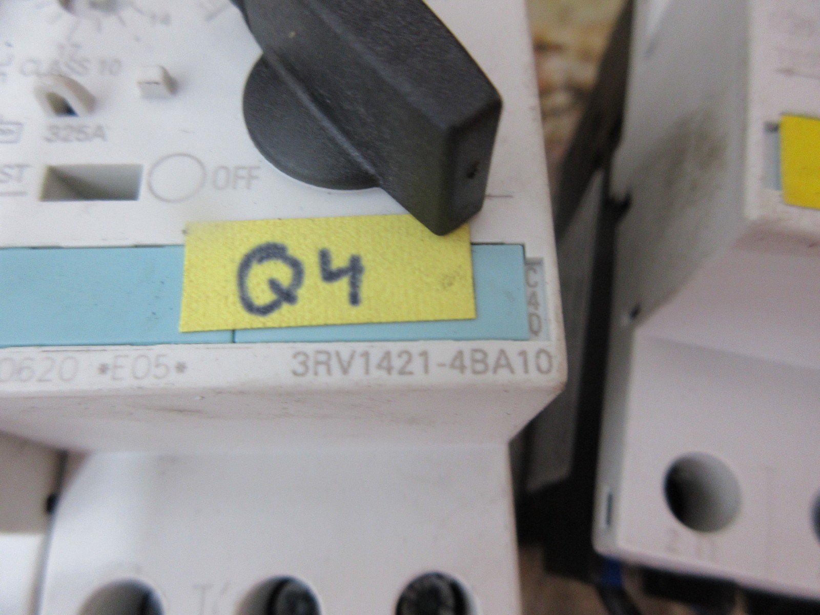 1994 CHARMILLES ROBOFIL 300/310 SIEMENS 3RV1421-4BA10 CONTACTOR LOT OF 3 PIECES