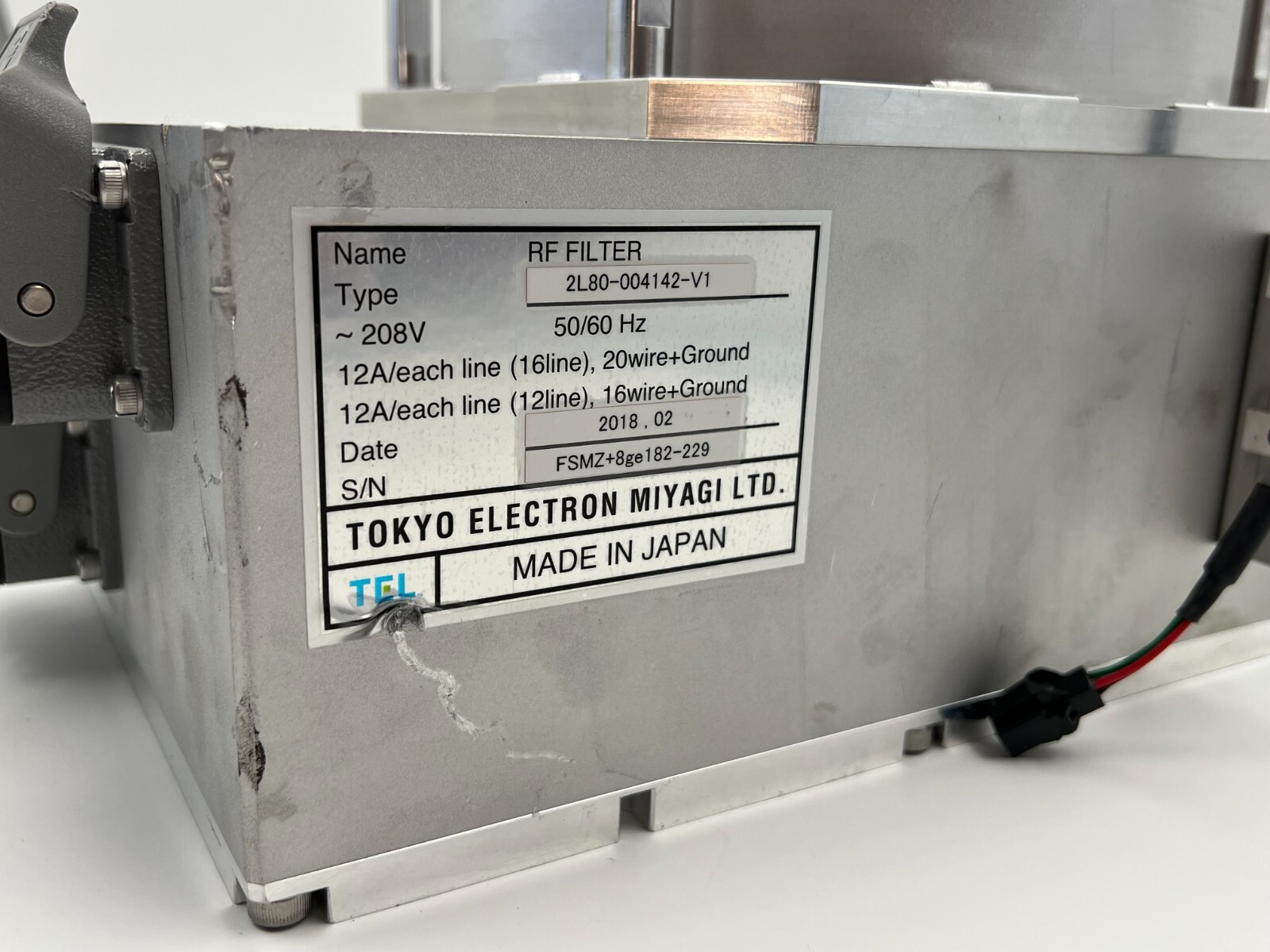 TEL TOKYO ELECTRON 2L80-004142-V1 RF FILTER
