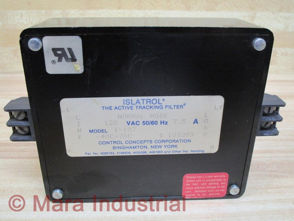 Control Concepts I-107 Islatrol Noise Filter I107