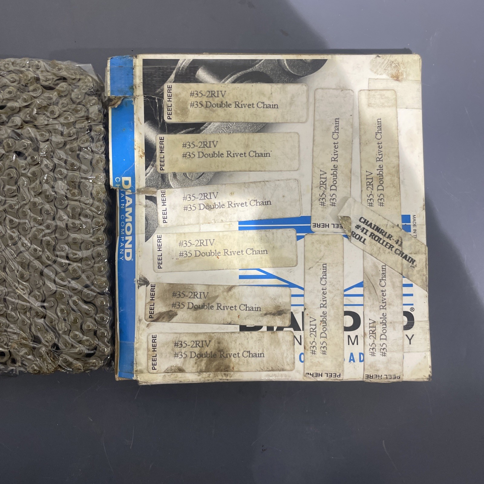 DIAMOND CHAIN CO. 35-2 RIV CHAIN 10 FT BOX, X-5282-010