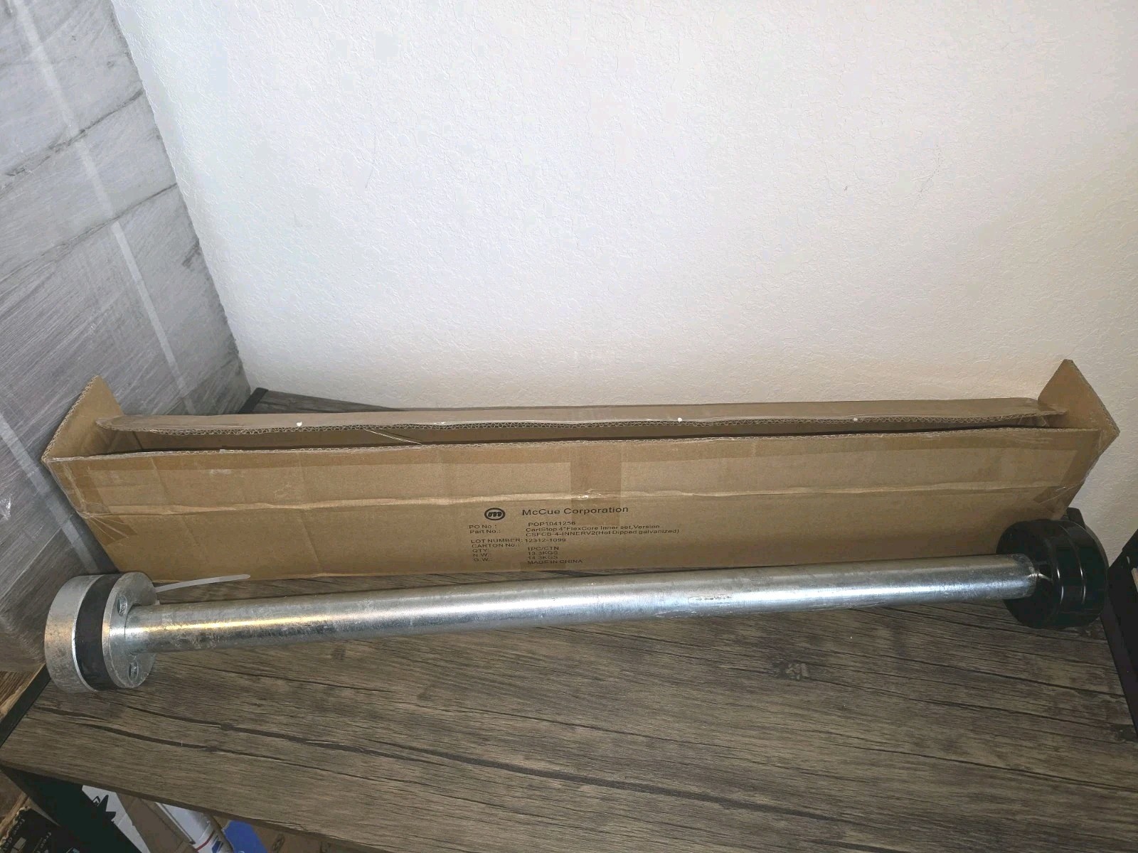 McCue Cartstop Flex Post 4″ dia 36″ High CSFCB-4-Inne POP1041256 New