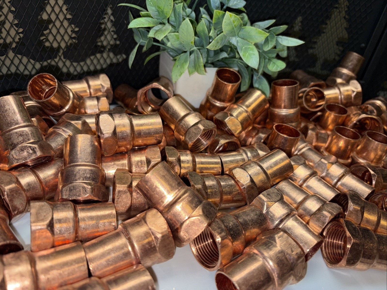 100 QTY! HUGE LOT- EPC Copper 3/4” Female Sweat Reducing Plumbing Coupling —NEW