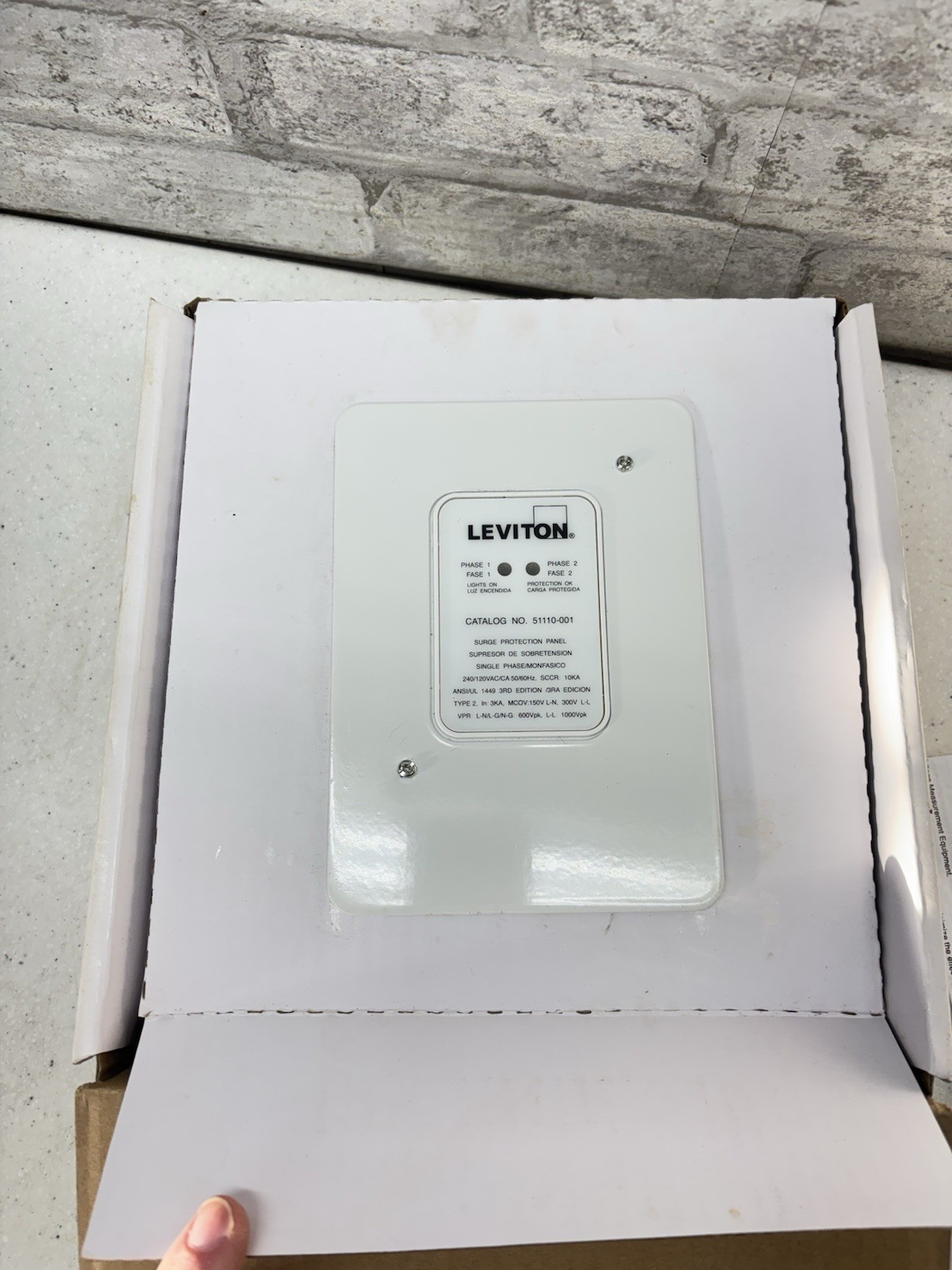 Leviton 51110 Residential Panel Surge Protection Device SPD Whole House 240V