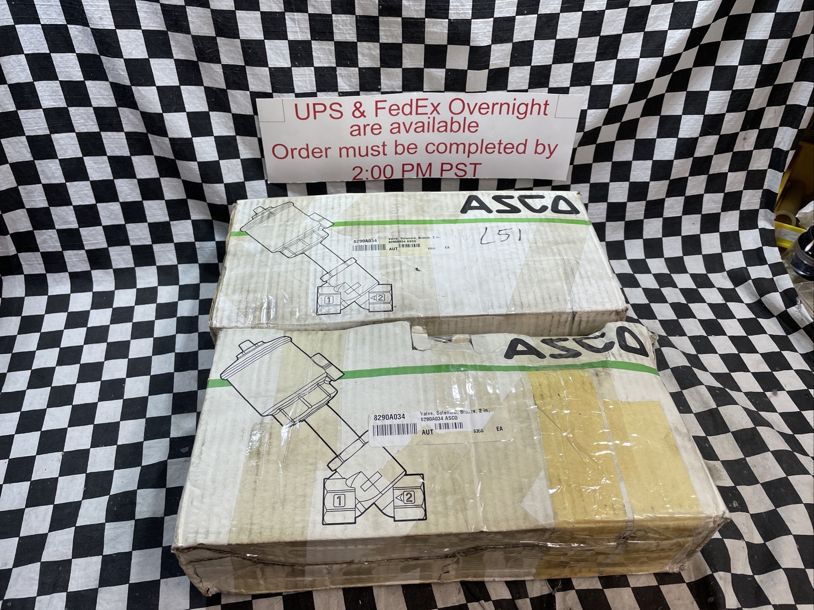 Asco Solenoid Valve Angle Body 2″, 8290A034, LOT OF 2, Shipsameday