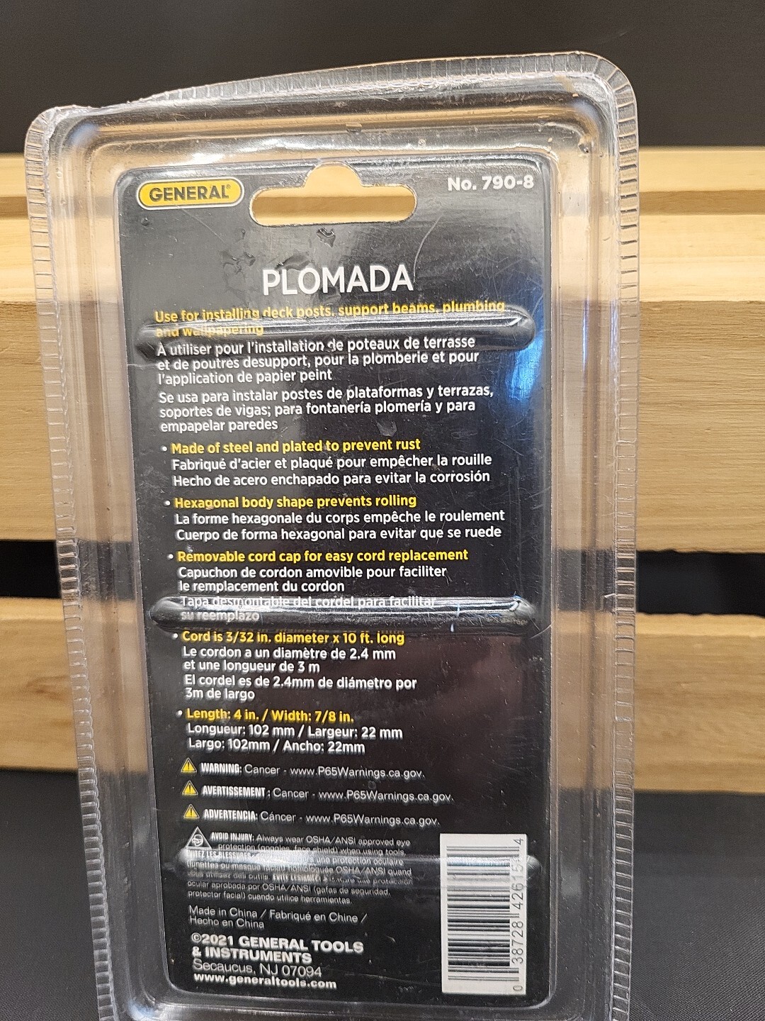 PLUMB BOB 8 OZ STEEL (Pack of 1) New in Package