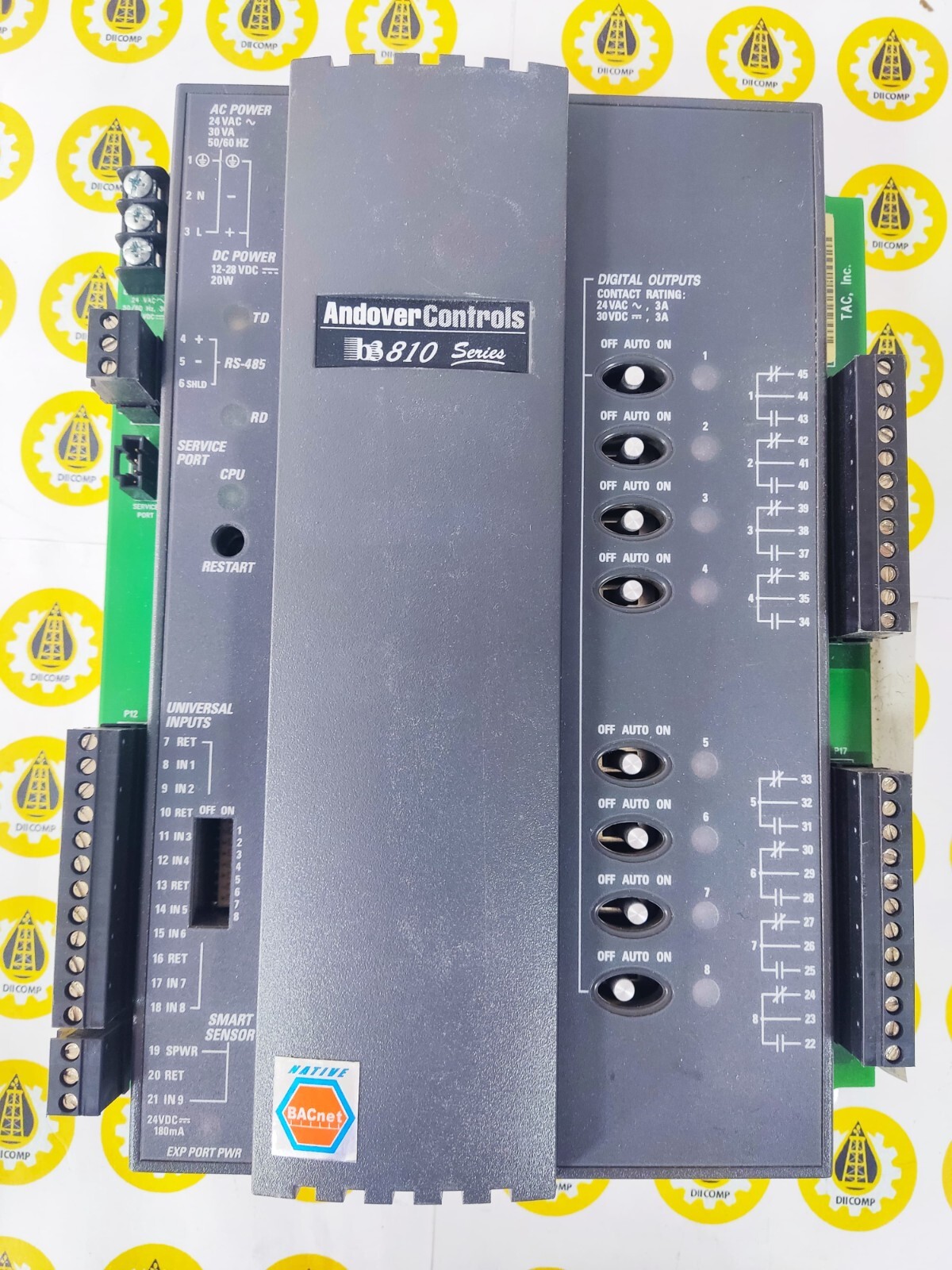 Schneider Electric Andover Controls B3810 BACnet, 8 Universal Inputs, Output