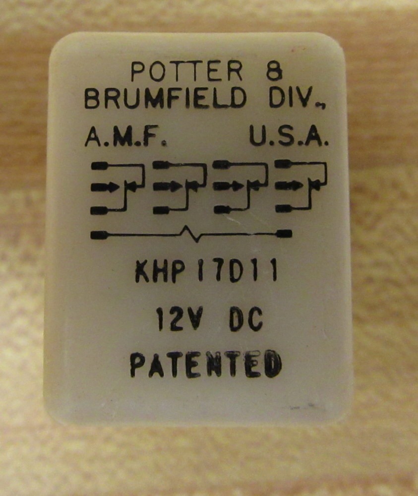 Potter & Brumfield KHP17D11-12V DC Relay KHP17D11-12VDC
