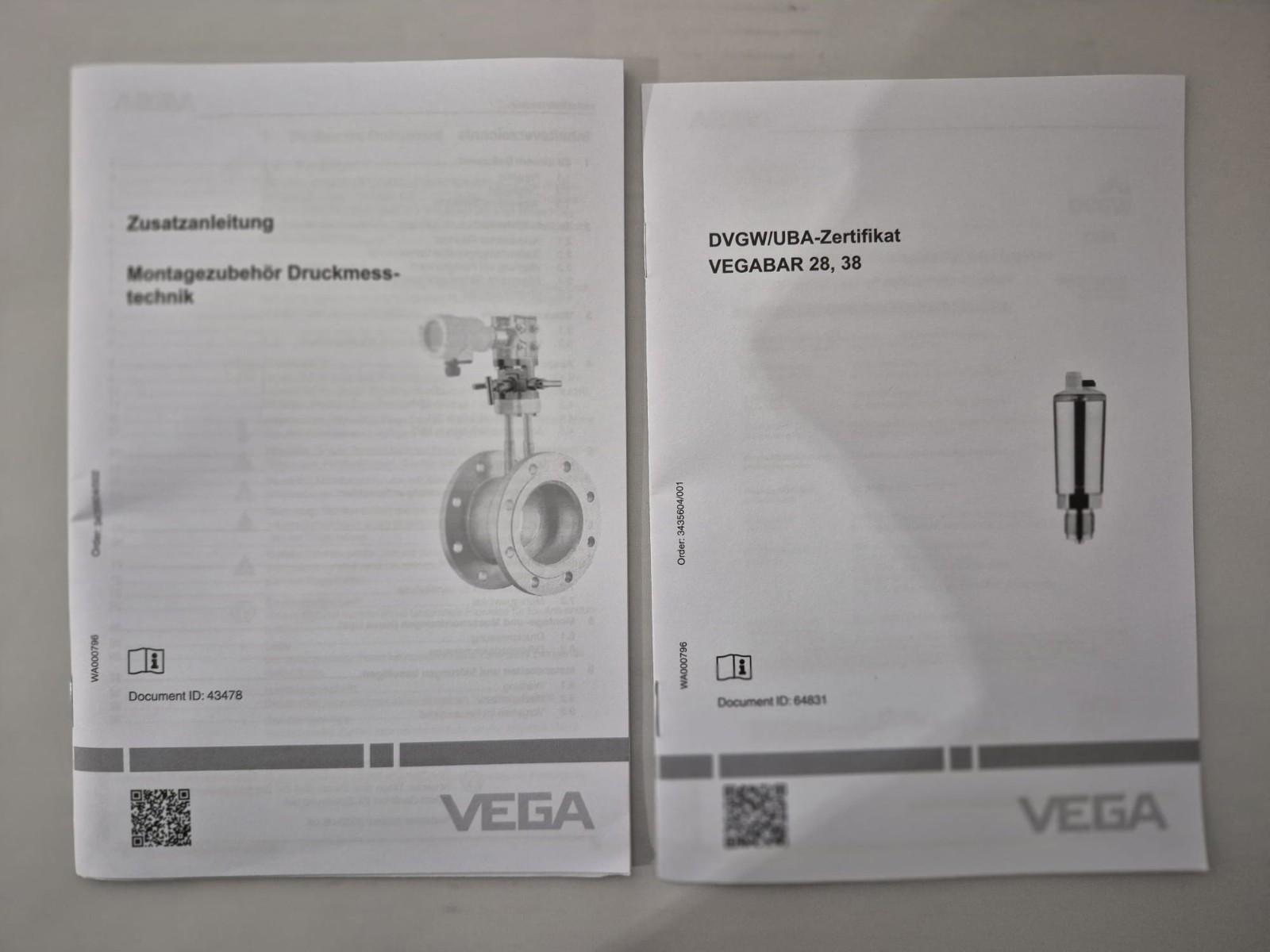 VEGA VEGABAR 38 Pressure Sensor – PP-225 8RS 229