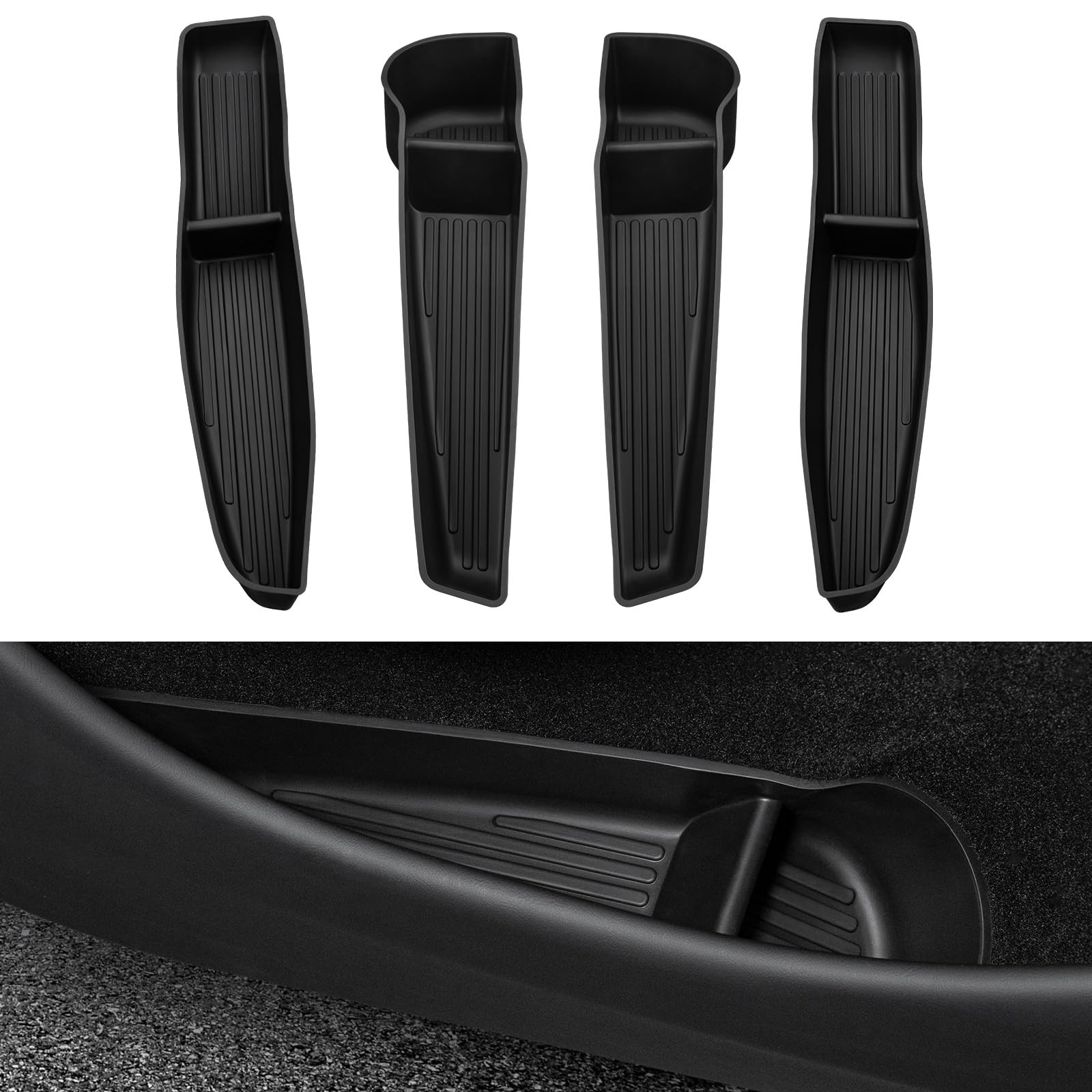 Motrobe 2026 Tesla Model Y Juniper Door Side Storage Box Door Pocket Liner Si…