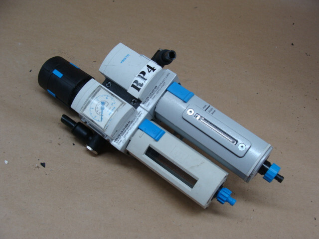 FESTO FILTER REGULATORS MS4-LFR-1/8-D6-ERM-AS 529164 & MS4-LFM-1/8-AUV-WB 527697