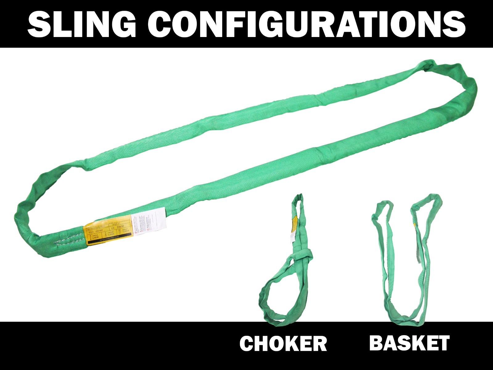Endless Round Sling Green 10′ ft 5300 lbs Crane Axle Strap Lifting Recovery Tow