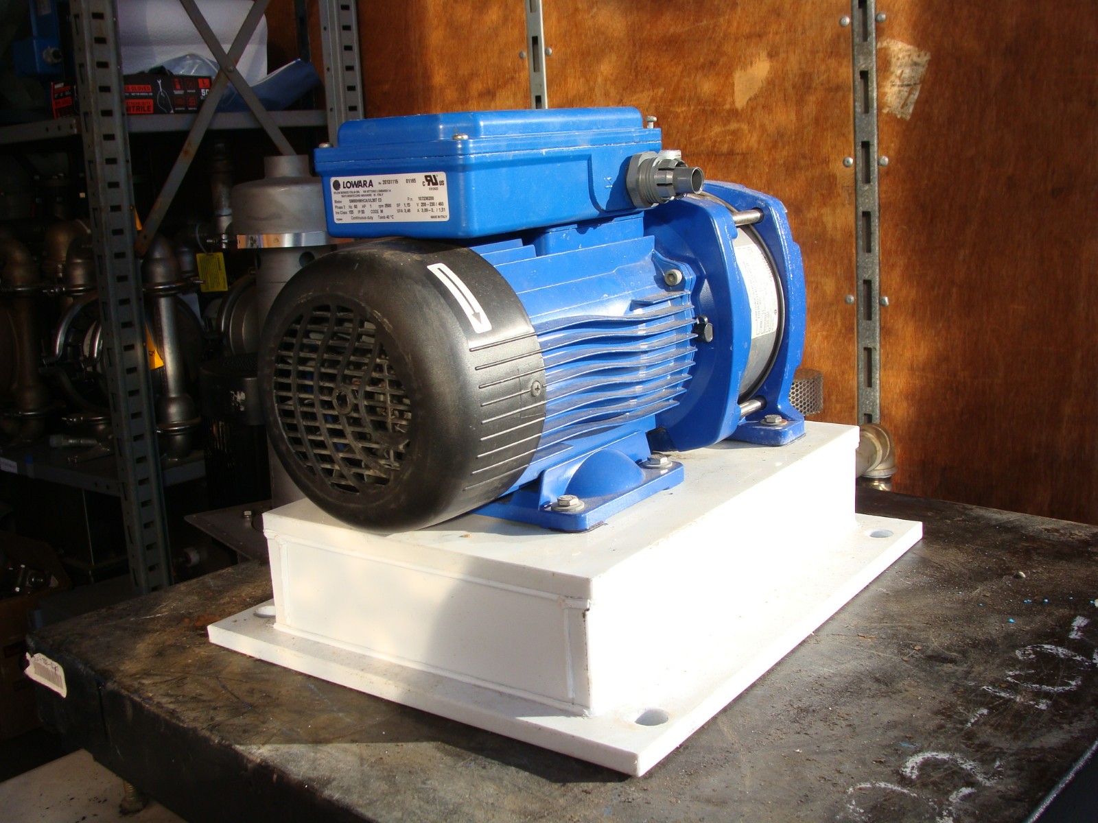 GOULDS PUMP 10HM01N07T6PBQE 1HP 3500RPM W/LOWARA MOTOR SM80HMHCA/UL304 E3 1HP