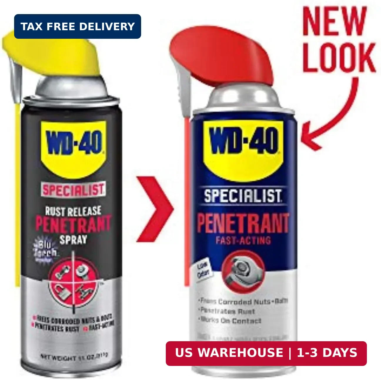 WD-40 Specialist Penetrant with Smart Straw, Penetrant for Metal, Rubber and Pla