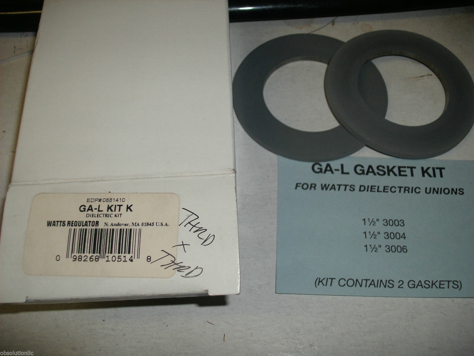 WATTS 0881410 GA-L KIT K 1-1/2″ DIELECTRIC GASKET KIT 3003 SERIES