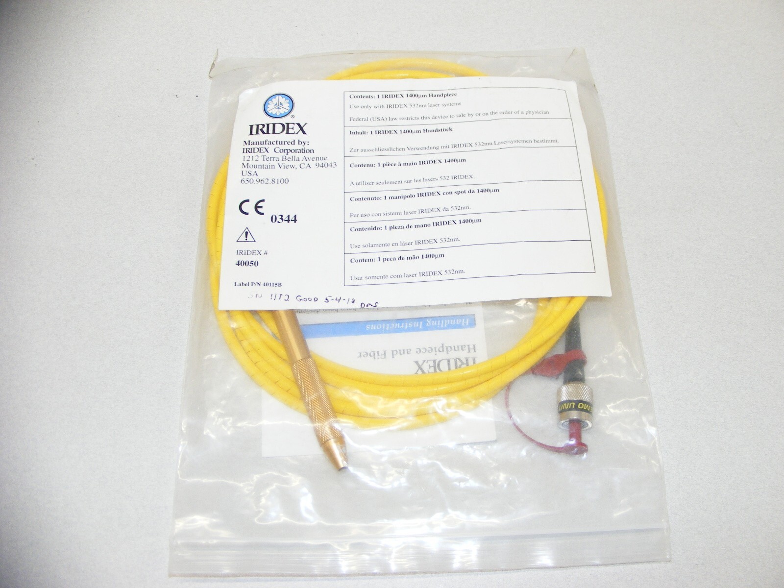 Iridex Laser Handpiece 1400um 40050 (med)