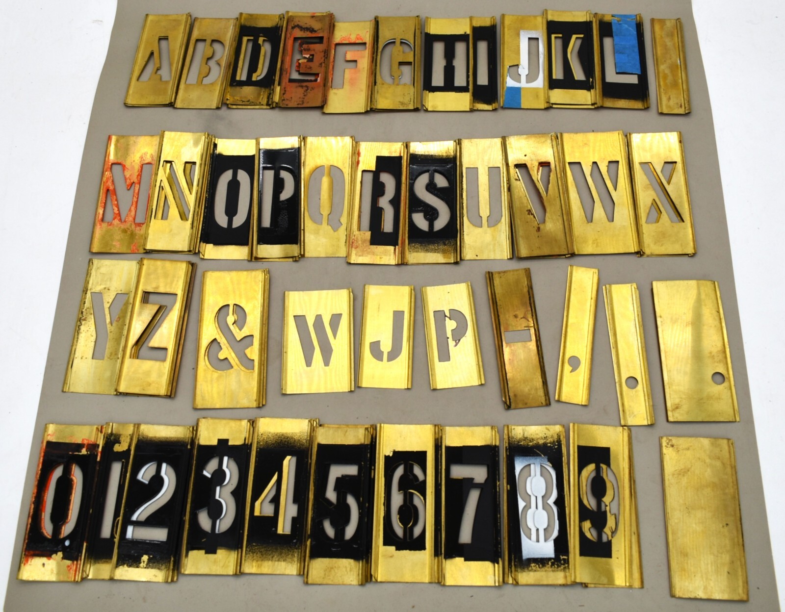C.H. HANSON 10151 NUMBERS AND LETTERS STENCIL SET