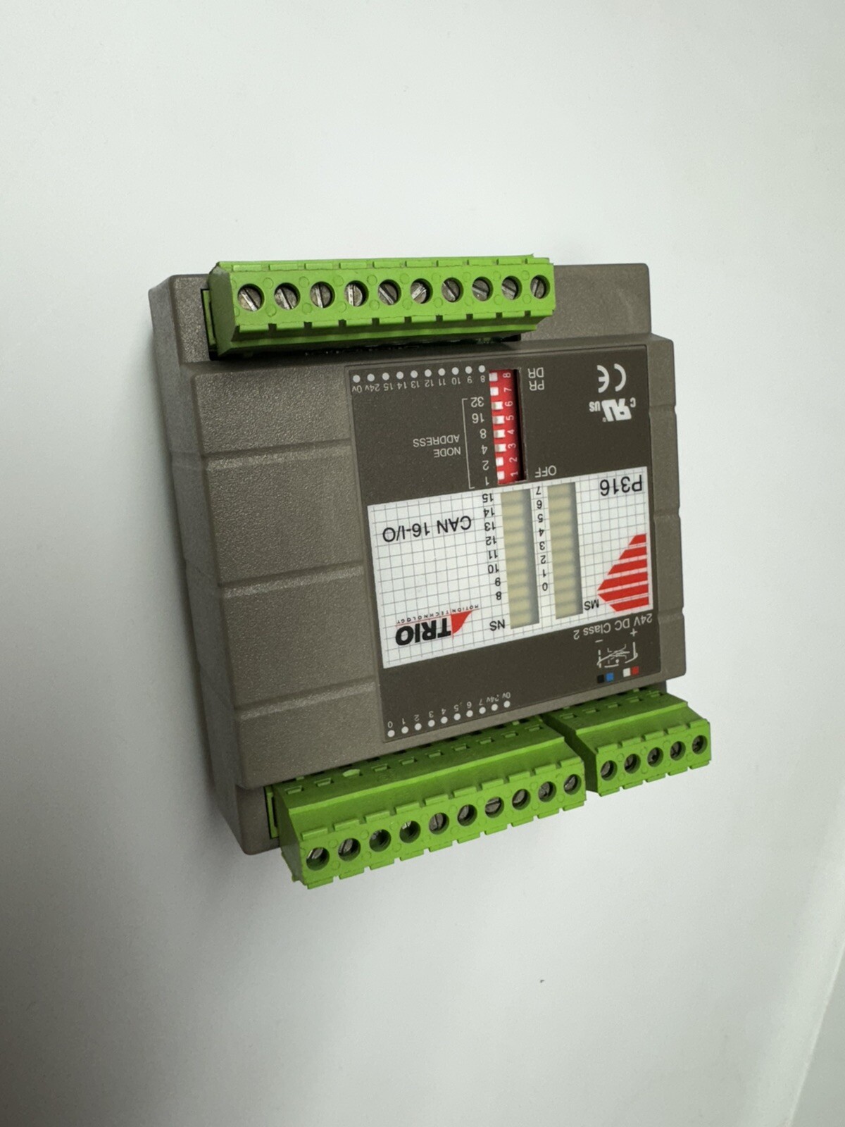 TRIO MOTION TECHNOLOGY P316 USED CAN 16-I/O INPUT/OUTPUT EXPANSION MODULE