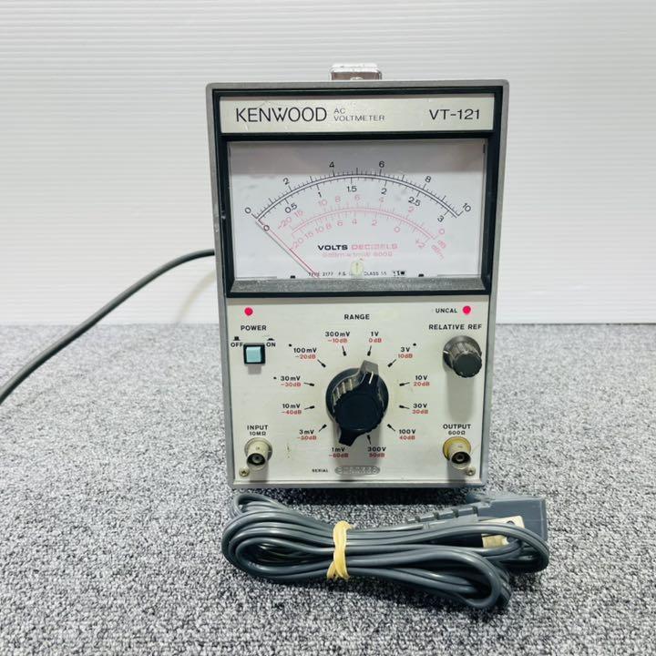 KENWOOD AC voltmeter VT-121 from Japan Used item Main unit and power cable
