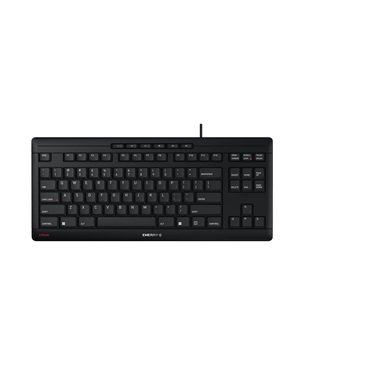 Cherry Stream Keyboard TKL, Wired Keyboard Without Number Pad, Whisper Quiet …