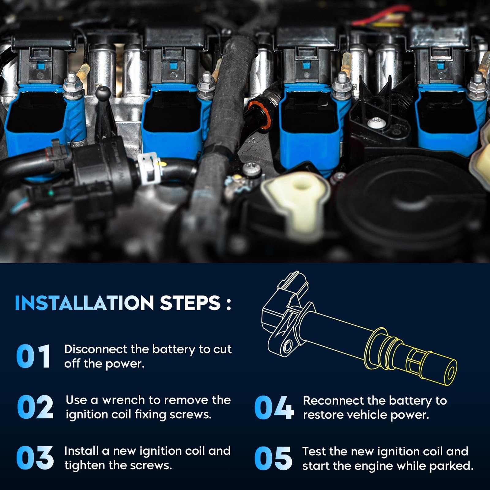 Ignition Coil Pack + Iridium Spark Plugs for Honda Accord 3.5L V6 2008-2012, …