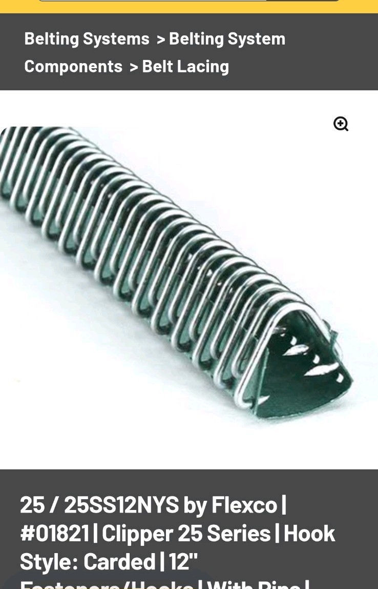 Flexco 25SS12NYS Clipper Size 25 12″ Carded Wire Hooks w/ Pins 316 SS Box/12