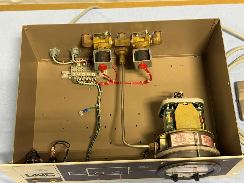 VAC Pedatrol Pressure Control Panel PC-1 w/ Linemaster Switch Foot Pedal B-2-S