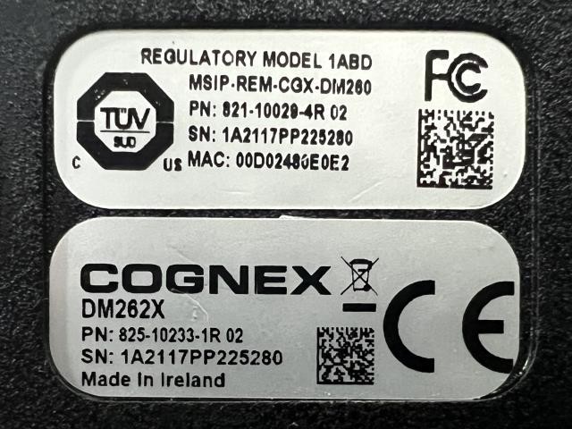 Cognex Barcode Scanner – DM262X – 821-10029-4R 02 w/Warranty