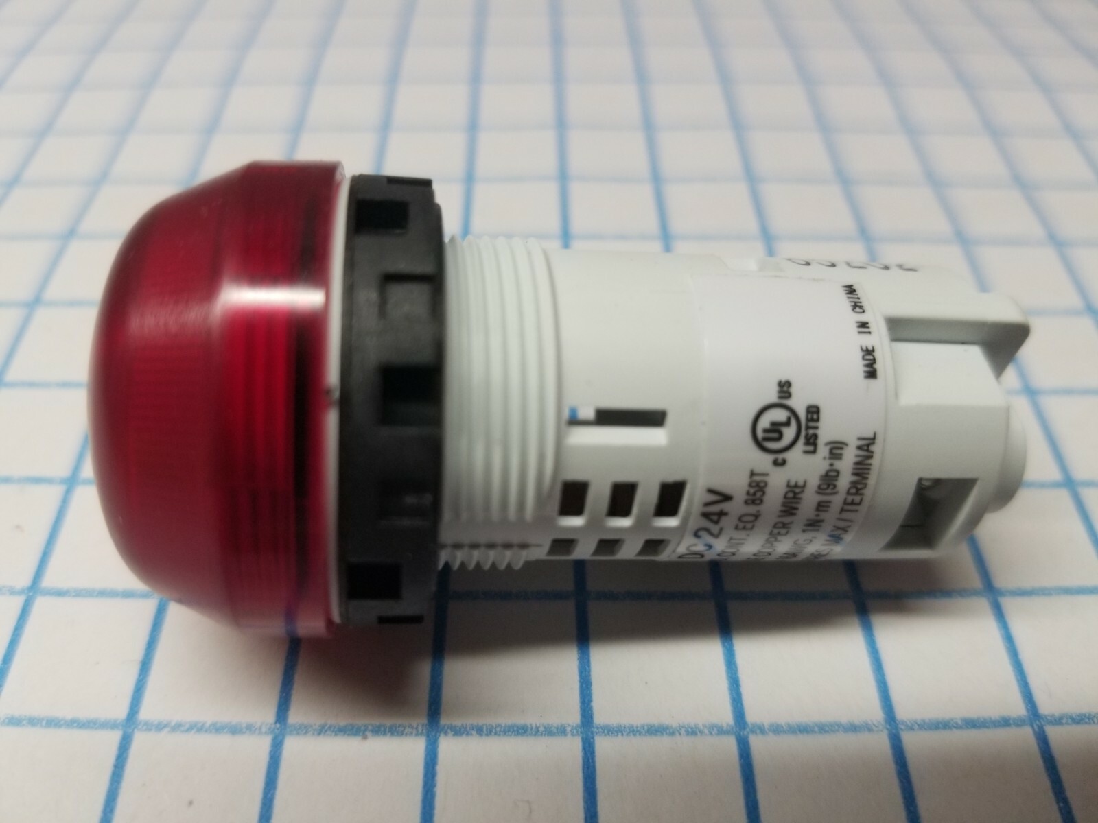 AP22M-2Q4R Pilot Light Ultra Bright 22mm 24V Red