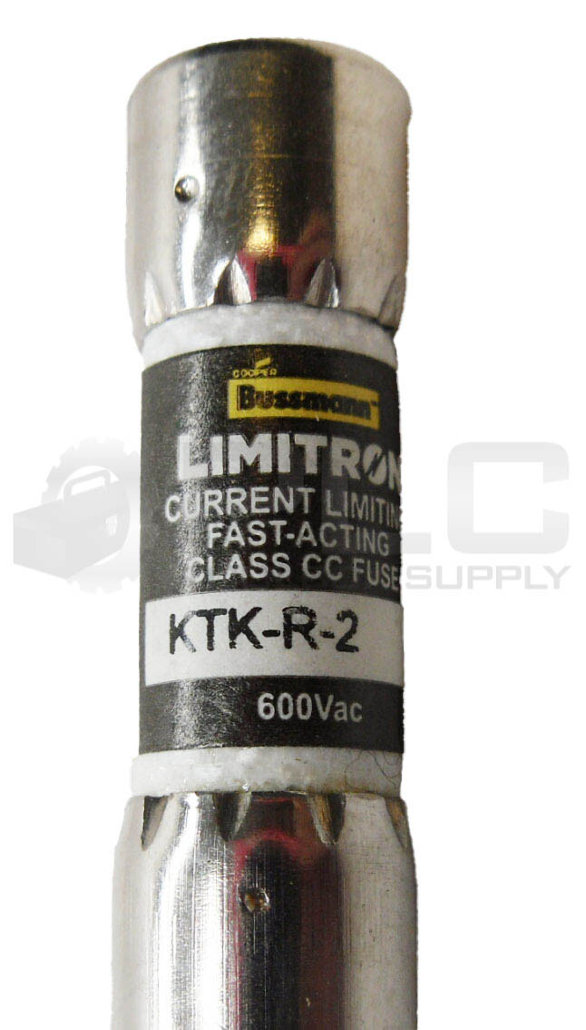 LOT OF 6 NEW BUSSMANN KTK-R-2 LIMITRON FUSE 2A 600VAC
