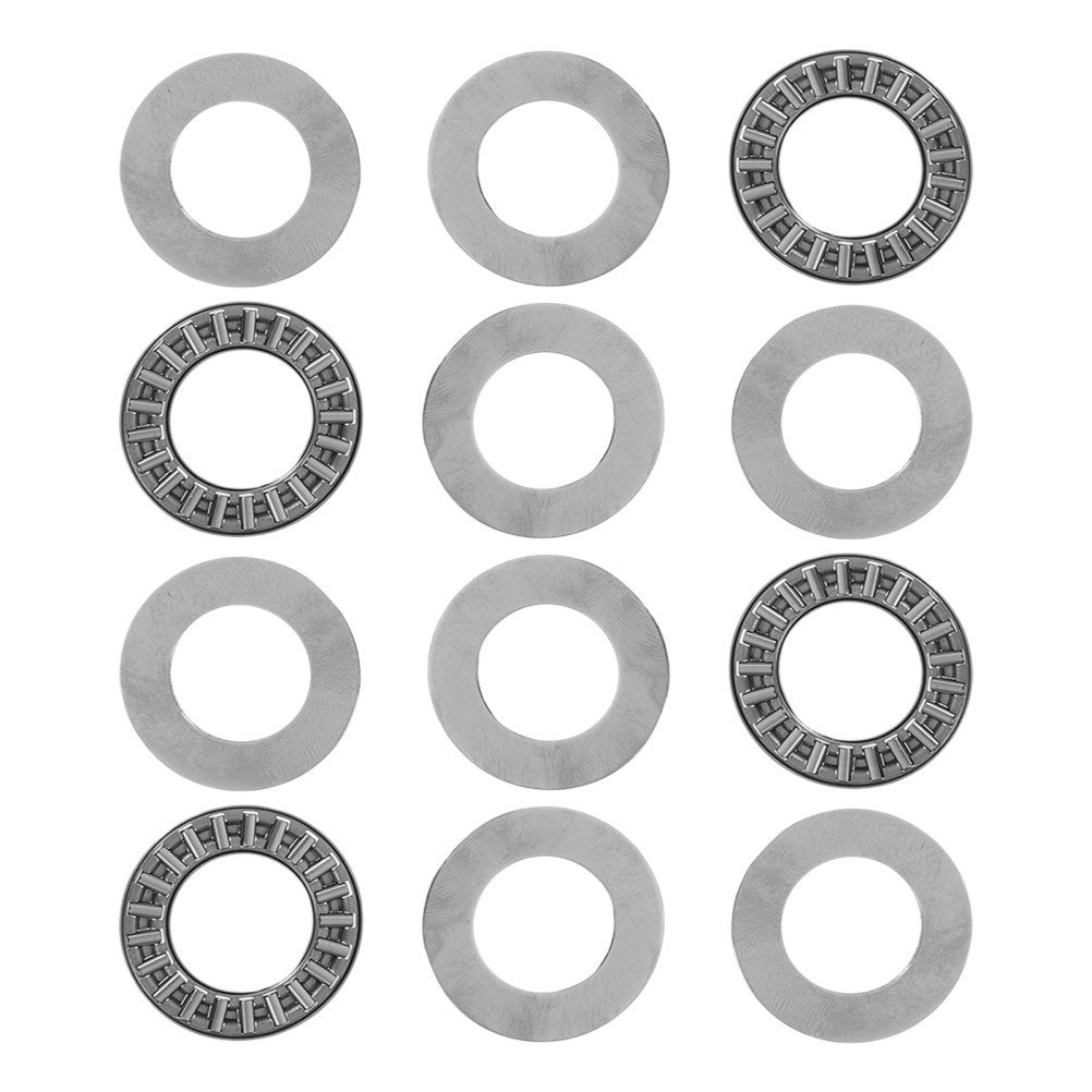 4 Pcs Single Direction Thrust Bearing Miniature Bearings Metal Axial Flat
