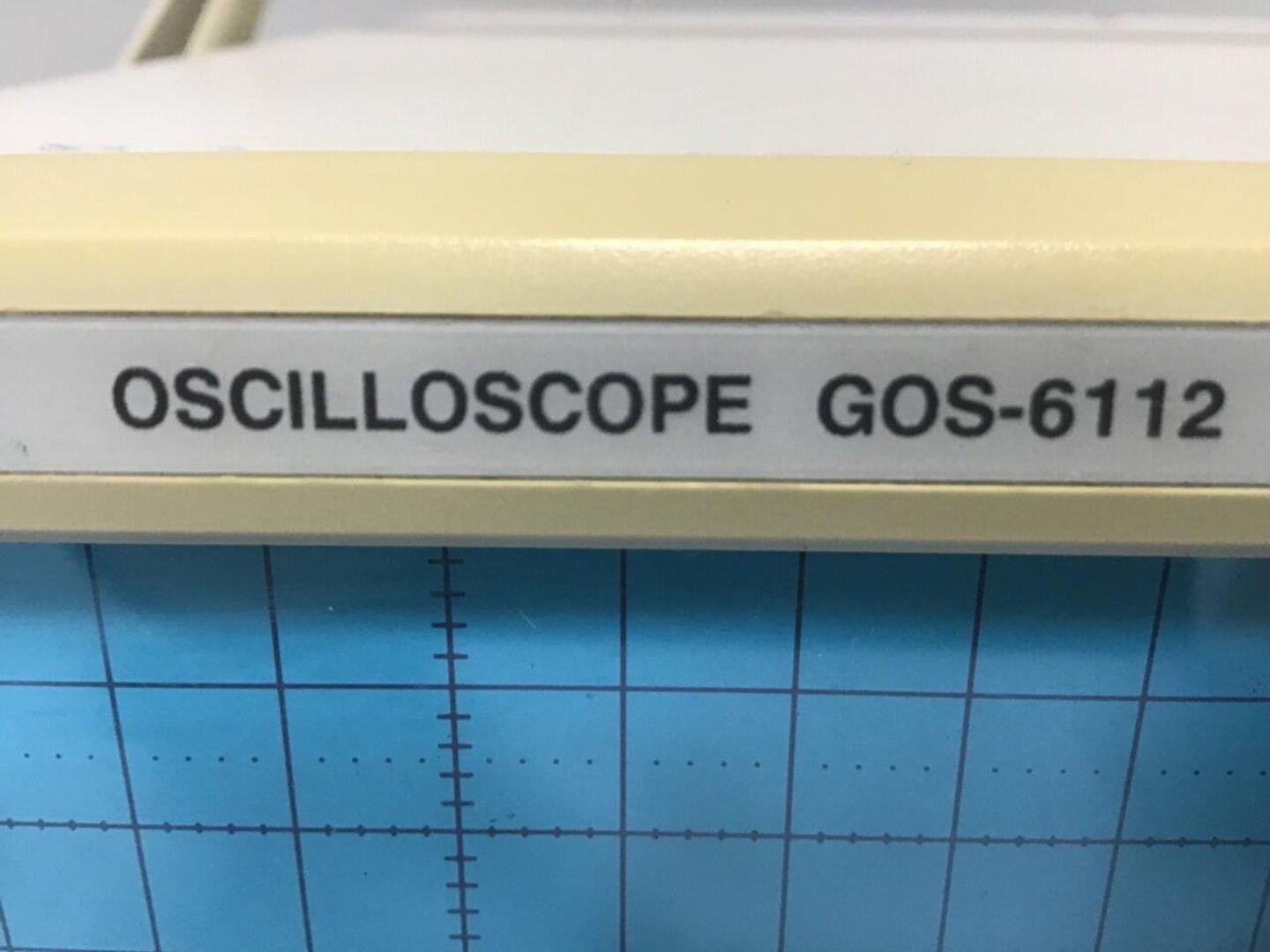 GW INSTEK Oscilloscope GOS-6112 Used #119527