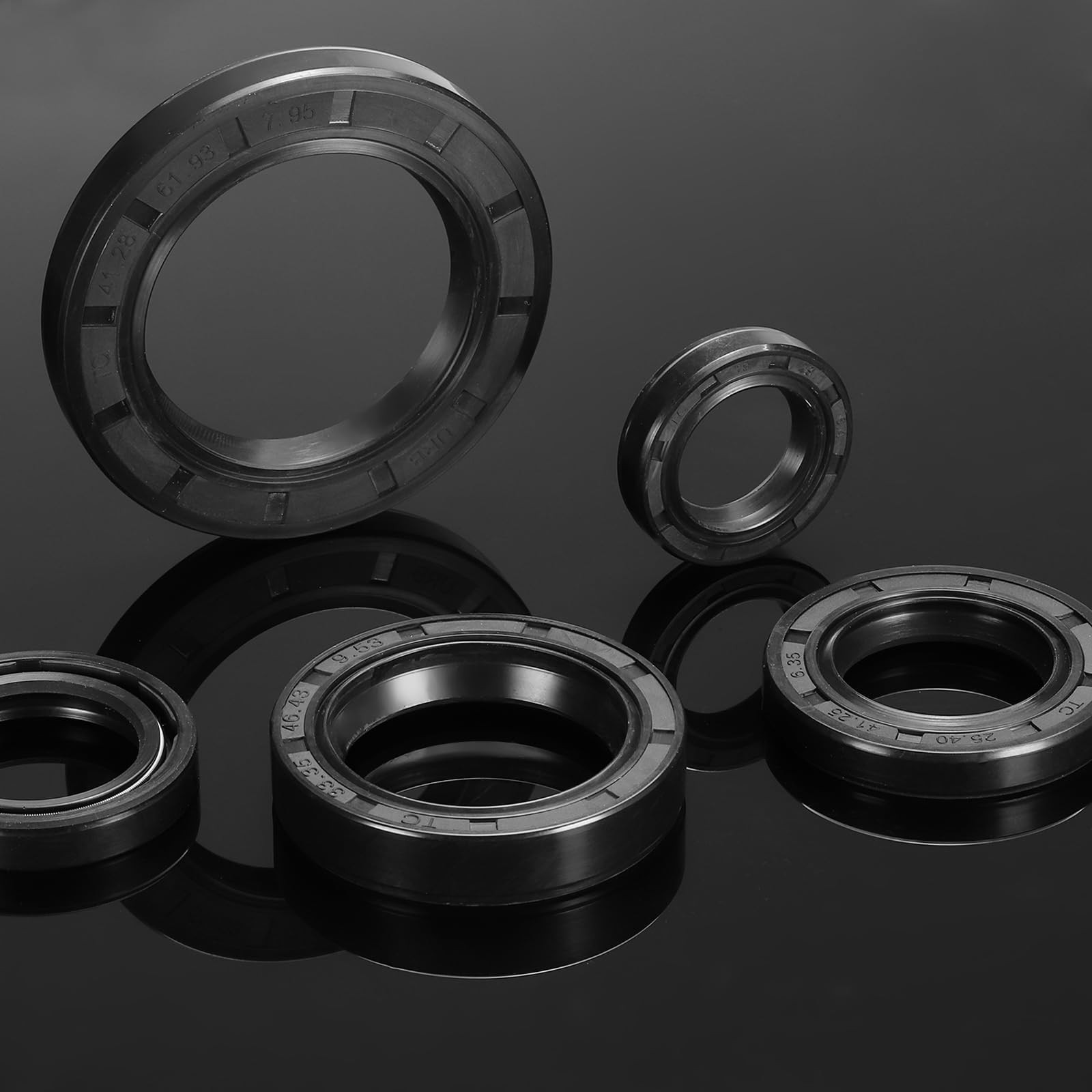 uxcell 22.2 x 34.9 x 6.35mm TC Oil Shaft Seal, Nitrile x x