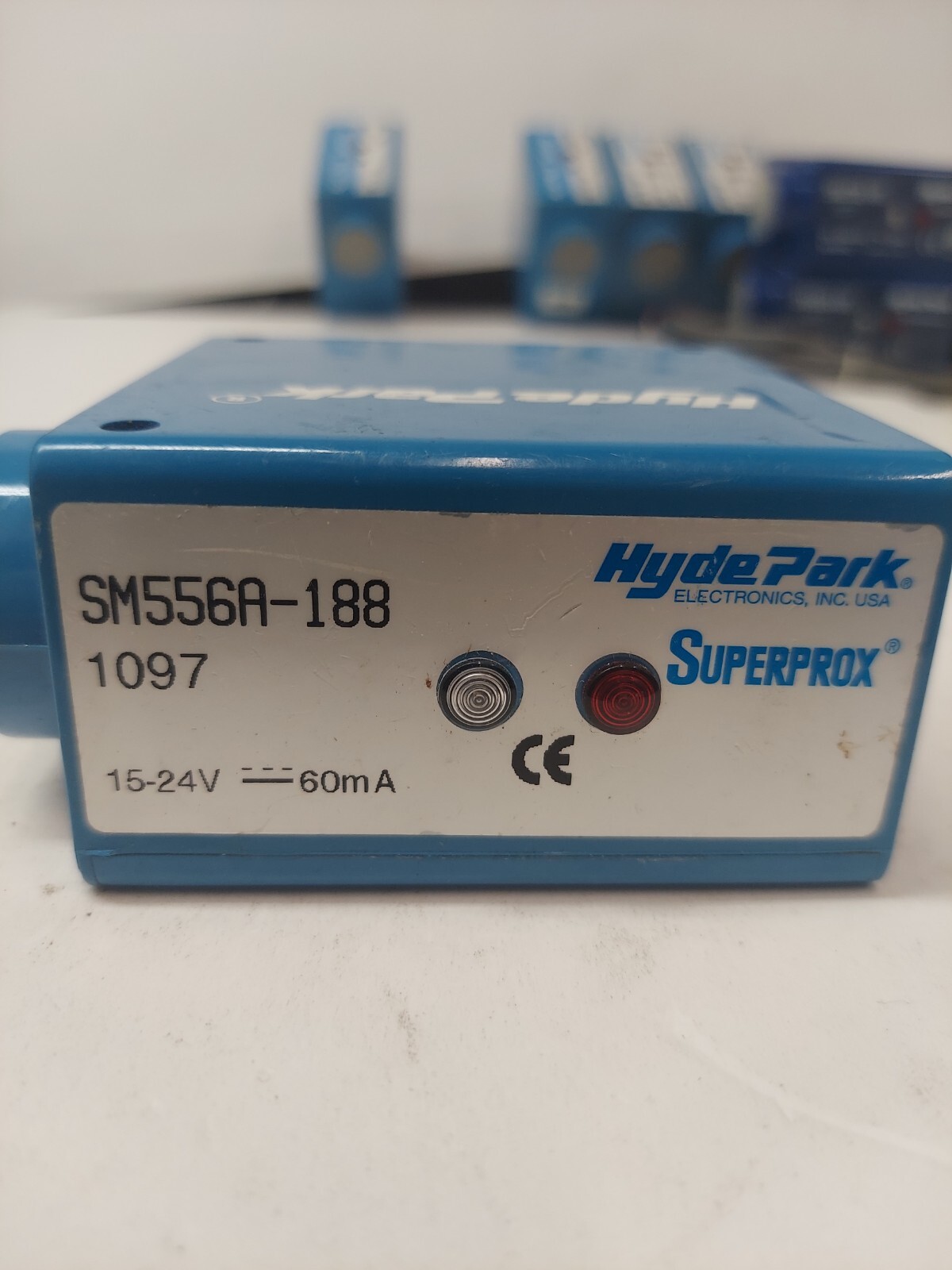 SM556A-188 HYDE PARK SUPERPROX ULTRASONIC PROXIMITY SENSOR 15- 24 VDC