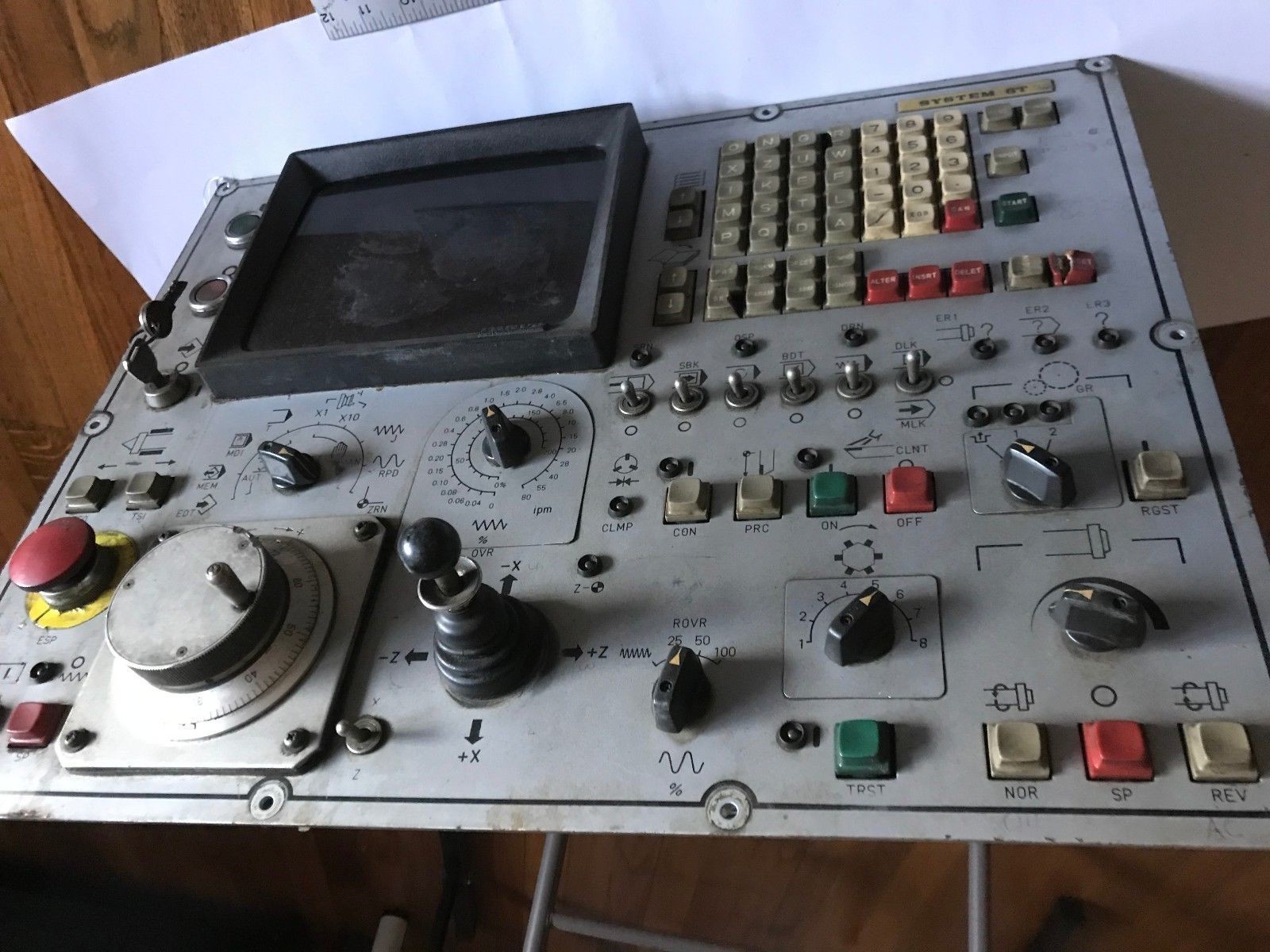 FANUC A02B-0050-C420 CONTROL PANEL,SYSTEM 6T,A860-0200-T021,A61L-0001-0076,BOXAV